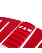 Grip para tablas de Surf Jam Traction Flashback 3 piezas en color burdeos con detalles en blanco logo