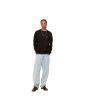 Hombre con jersey de lana Carhartt WIP Madison Sweater Negro-Cera corte clásico