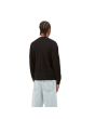 Hombre con jersey de lana Carhartt WIP Madison Sweater Negro-Cera posterior