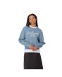 Mujer con Jersey de punto Carhartt WIP W' Signature Sweater Azul-Blanco 
