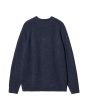 Jersey Carhartt WIP Anglistic Sweater Speckled Azul Marino para hombre posterior