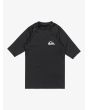Licra de protección solar con manga corta Quiksilver Youth Everyday UPF 50+ Negra para niño 8-16 años
