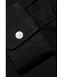 Camisa de manga larga Carhartt WIP Madison Shirt en color negro con logo en blanco cera para hombre botón