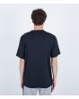 Camiseta de protección solar de manga corta Hurley Everyday Hybrid UPF 50+ Negra posterior