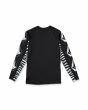 Camiseta de protección solar con manga larga Volcom Surf Vitals J Robinson Negra UV 50+ para hombre posterior