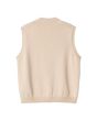 Chaleco tipo jersey Carhartt WIP Madison Vest Sweater Fleur De Sel-Black para hombre posterior