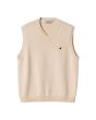 Chaleco tipo jersey Carhartt WIP Madison Vest Sweater Fleur De Sel-Black para hombre