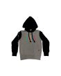 Sudadera con capucha Mission Kids Varsity Logo Corpo Multicolor gris y negra para niños de 1 a 6 años