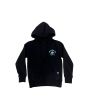 Sudadera con capucha Mission Youth Basic Logo Lettering Hell Negra para niño/a 8 a 16 años frontal