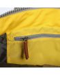 Mochila mediana impermeable Roka London Bantry B Recycled Nylon Amarillo Álamo 14 Litros Unisex interior