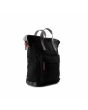 Mochila Mediana Roka Bantry B Recycled Nylon Negra 14 Litros Unisex lateral