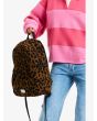 Mujer con Mochila Mediana Roxy Urban Party 15,8 Litros Marrón con estampado de leopardo asa superior