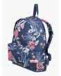 Mochila pequeña Roxy Sugar Baby 16L en color Azul con estampado floral para mujer lateral 
