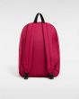 Mochila escolar Vans Old Skool Classic 22L color rosa cereza posterior