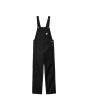 Mono Carhartt WIP W' Bib Overall Straight Negro Rinsed para mujer