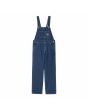 Mono Vaquero Carhartt WIP W' Bib Overall Straight Blue Stone Washed para mujer