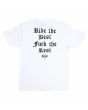 Camiseta Independent x Motörhead Warpig blanca – lema trasero “Ride the Best, F*** the Rest”