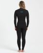 Neopreno Billabong Synergy Chest Zip 5/4 negro para mujer posterior