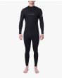 Hombre con traje de Neopreno con cremallera en la espalda Rip Curl Dawn Patrol 4/3 negro 