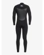 Traje de neopreno GBS con cremallera en el pecho Quiksilver Syncro 5/4/3mm negro para hombre posterior