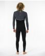 Hombre con Traje de Neopreno sin cremallera Rip Curl Flashbomb Searh 4/3mm gris posterior