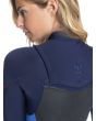 Traje de Surf de Neopreno con Cremallera en el Pecho Roxy 4/3mm Syncro GBS Navy Nights para mujer espalda
