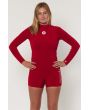 Mujer con Traje de surf de primavera con manga larga Sisstrevolution Summer Seas 2/2mm rojo