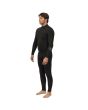 Hombre con Neopreno de surf Vissla New Seas 4/3mm V-Zip Negro lateral