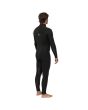 Hombre con Neopreno de surf Vissla New Seas 4/3mm V-Zip Negro posterior