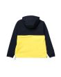 Chaqueta con capucha Carhartt Wip Nimbus Pullover Summer en azul marino y amarillo para hombre posterior
