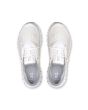 Zapatillas On Running Cloud 6 Coast para mujer color blanco y gris glacial atado rápido elástico