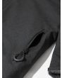 Orca thermal parka negro unisex bolsillo con cremallera impermeable