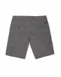 Pantalón chino corto híbrido Volcom Frickin Cross Shred Static 20in Charcoal Heather para hombre posterior