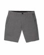 Pantalón chino corto híbrido Volcom Frickin Cross Shred Static 20in Charcoal Heather para hombre