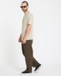 Hombre con Pantalón de cintura elástica Volcom Freazy Loose Wren corte loose tapered