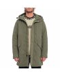 Hombre con Parka gruesa y acolchada Volcom Longstone Wintermoss Verde abierta