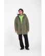 Hombre con Parka gruesa y acolchada Volcom Longstone Wintermoss Verde corte amplio
