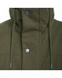 Hombre con parka Volcom Starget 5K Verde Militar botones