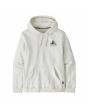 Sudadera de cpaucha Patagonia Chouinard Crest Uprisal Hoody en color blanco hueso Unisex frontal
