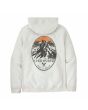 Sudadera de cpaucha Patagonia Chouinard Crest Uprisal Hoody en color blanco hueso Unisex