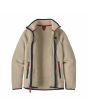 Chaqueta de forro polar Patagonia Kids Retro Pile Fleece Jacket Caqui para niño/a 6-16 años abierta