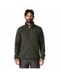 Hombre con chaqueta de forro polar Patagonia Better Sweater Fleece Jacket Verde estampado