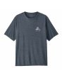 Camiseta técnica azul Patagonia Capilene Cool Daily para hombre con logo pequeño Chouinard Crest en el pecho