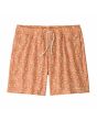 Bañador Patagonia Hydropeak Volley Shorts 16'' Mountain Breeze: Sunset Orange para hombre