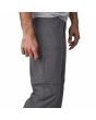 Hombre con Pantalón de senderismo convertible Patagonia M's Quandary Forge Grey bolsillo pierna con cremallera