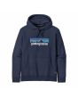 Sudadera con capucha Patagonia P-6 Logo Uprisal Azul marino Unisex 