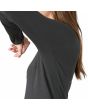 Mujer con Camiseta Patagonia Capilene Thermal Weight Negra costuras