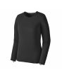 Camiseta térmica Patagonia Women's Capilene Thermal Weight Crewneck negra para mujer