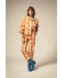 Mujer con Pantalón Brixton Bedford Pant Tangerine Gingham
