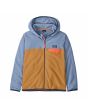 Forro polar con capucha Patagonia Kids Micro D Snap-T Jacket Azul y Dorado para niño/a 6-16 años